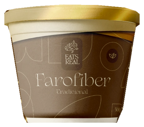 Farofa — Farofiber, mockup de embalagem